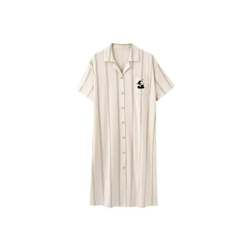 Chun Xi Nightgown Women's Apricot-0
