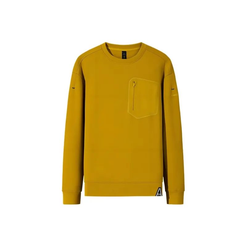 Anta Sweatshirt Men's Bright Burnt Yellow-0