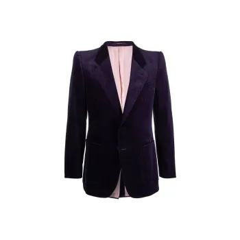 GUCCI Single breasted Velvet Blazer