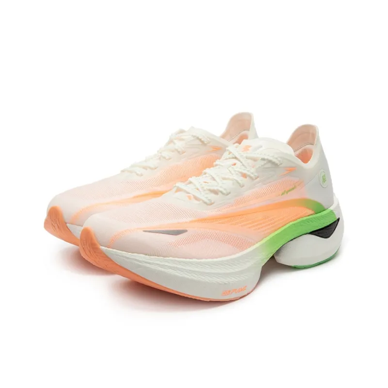 361° Running Shoes Unisex Low Top Feather White/Fluorescent Cream Peach Red-2