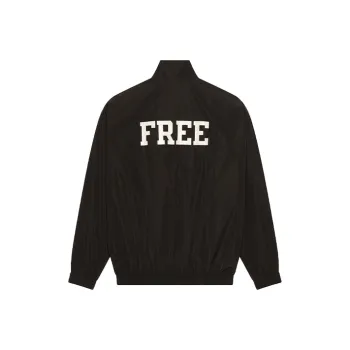 Balenciaga Windbreaker Jacket Regular Fit Men's Black