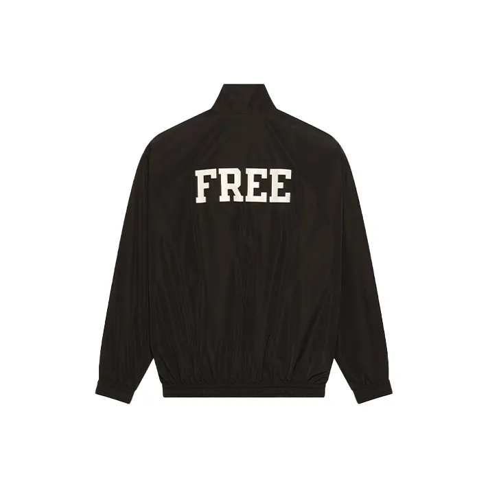 Balenciaga Windbreaker Jacket Regular Fit Men's Black-0