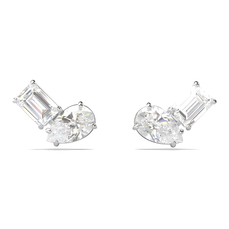 Swarovski Mesmera Earrings Women's Silver-4