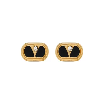 Valentino Metal Earrings Women's Gold