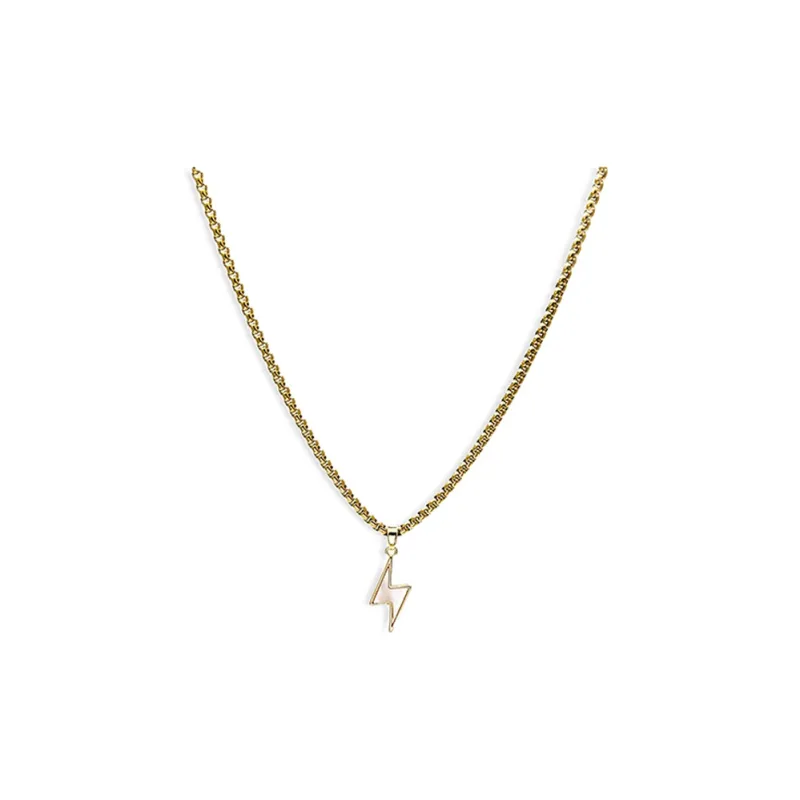 PUENTE Titanium Steel Necklaces Men's Gold-0