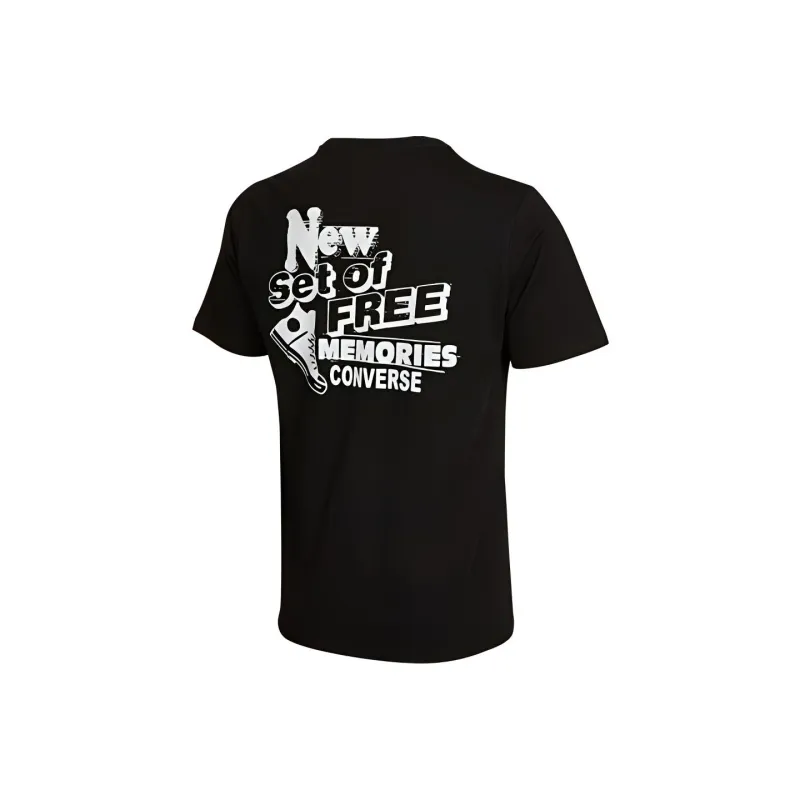 Converse Set in Sleeve T Shirt Men's Black-0
