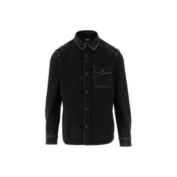 A.P.C Buttoned Long-Sleeved Denim Shirt