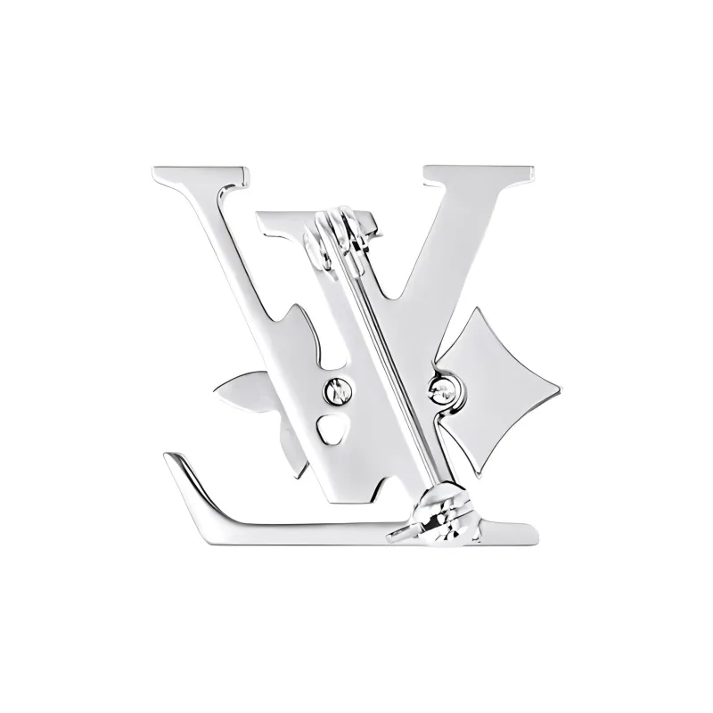 LOUIS VUITTON Monogram Row Brooch-1