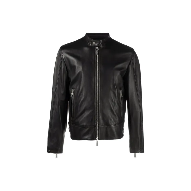 DSQUARED 2 Two Way Zip Fastened Biker Jacket-0