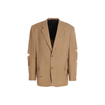 Doublet Ripped detail Wool Blazer