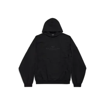 Balenciaga Logo Embroidered Hoodie