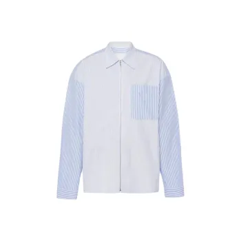 PRADA Technical Cotton Shirt Shirt Men's Blue