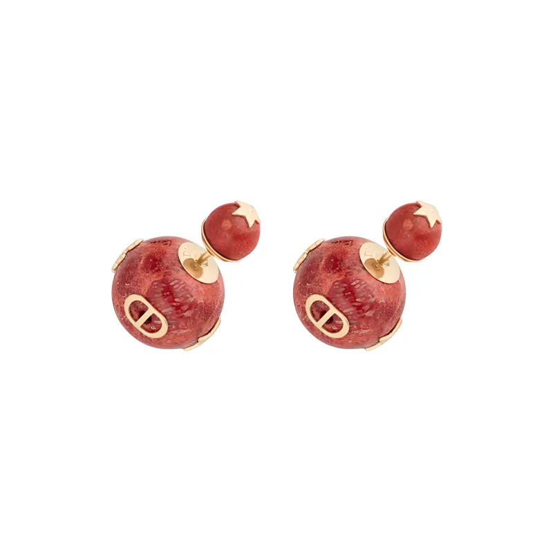 DIOR Earrings Women's Red-0