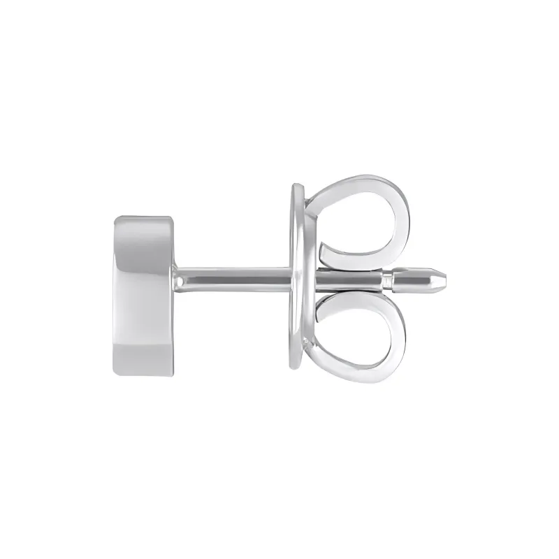 GUCCI Sterling Silver Interlocking G Stud Earrings-1