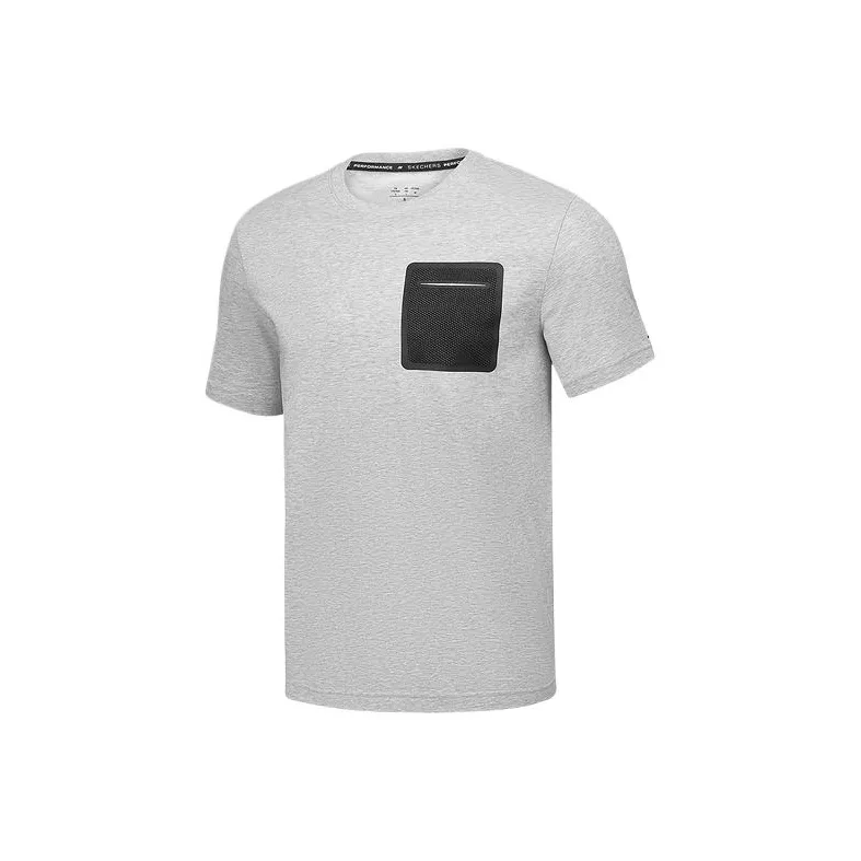 Skechers T Shirt Men's Heather Gray Light 053 L-0