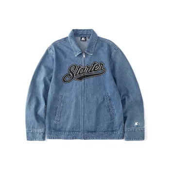 STARTER Denim Jackets Unisex Denim Blue