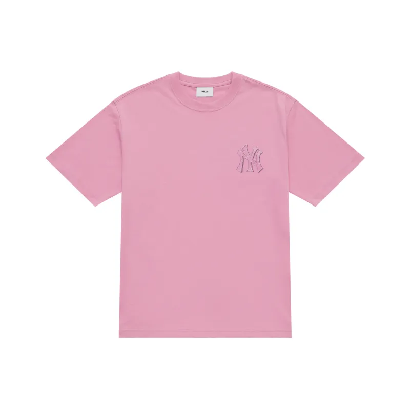 MLB MONOGRAM Collection New York Yankees SS25 T Shirt Unisex All Over Print Pink-1