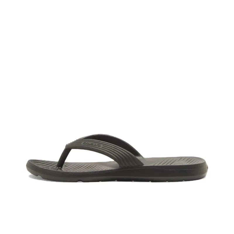 Quiksilver Abrasion Resistant Flip Flops Men's Black-0
