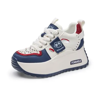 NRDROFFICIAL Cushioning, Slip Resistant, And Abrasion Resistant Low Top Chunky Sneakers Women's