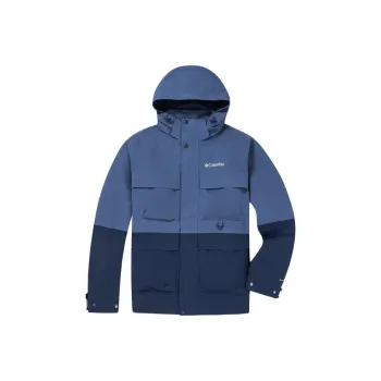 Columbia Transit Waterproof And Windproof Windbreaker Jacket Men's Blue