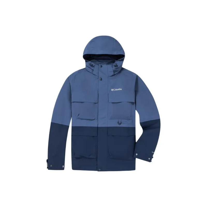 Columbia Transit Waterproof And Windproof Windbreaker Jacket Men's Blue-0