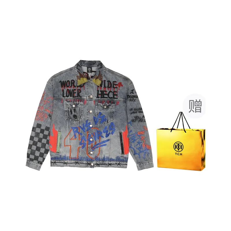 TCH Denim Jackets Unisex-4