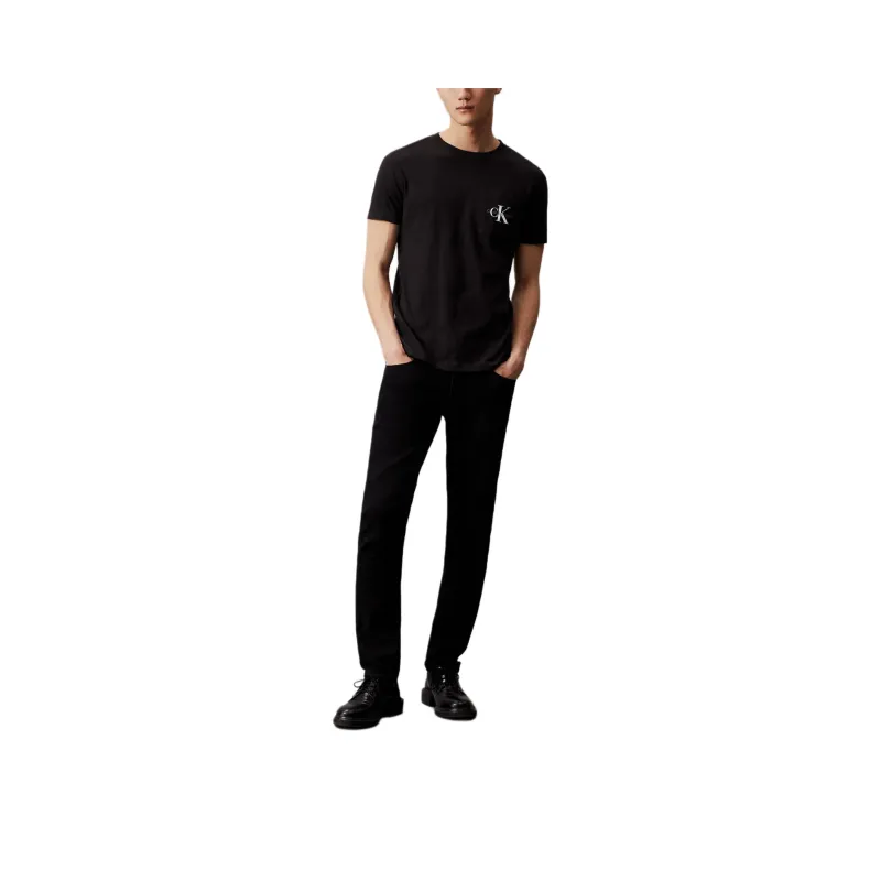 CALVIN KLEIN T Shirt Europe Version Men's Black-0