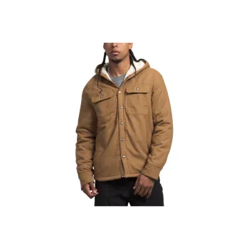THE NORTH FACE Men's Hooded Campshire Shirt Jackets Coats Men's Brown