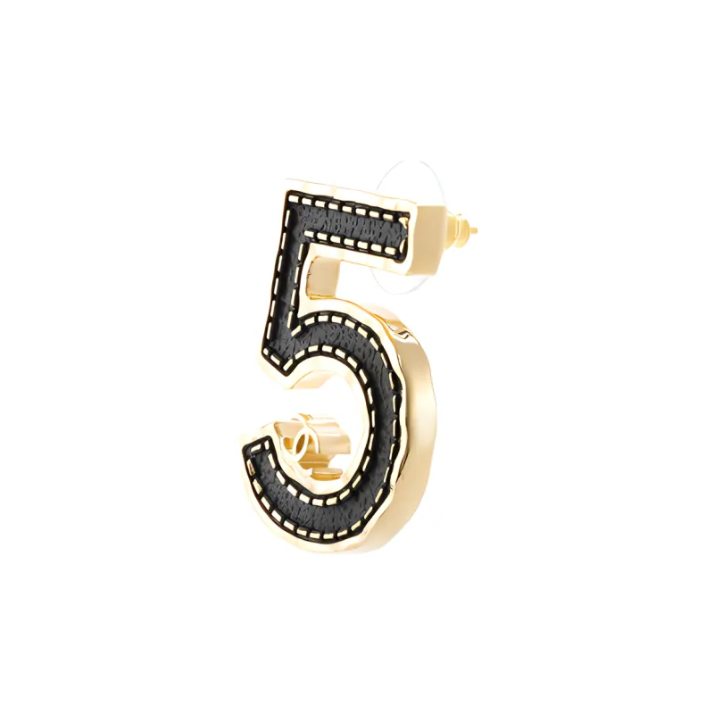 CHANEL Earrings Women's Black-1