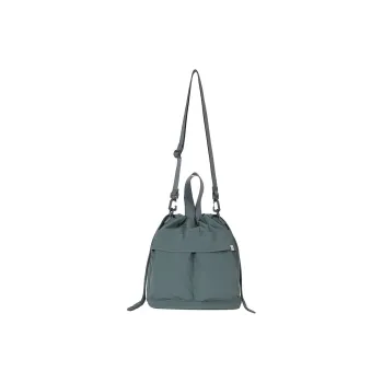 Snow Peak Nylon Bucket Bag Handbag Shoulder Bag Unisex Vintage Green