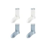 4 Pack (Label White 2+Stripe Blue 2)