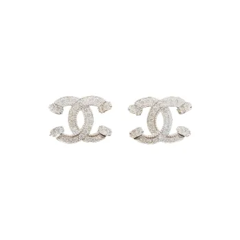 CHANEL Stud Earrings Women's Gold