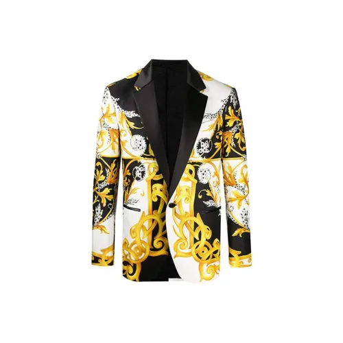 VERSACE Business Suits Men Yellow