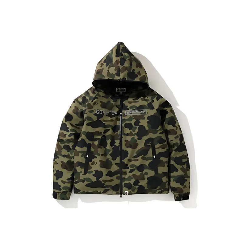 Bape Gore Tex 1st Camo Hoodie Down Jacket-0