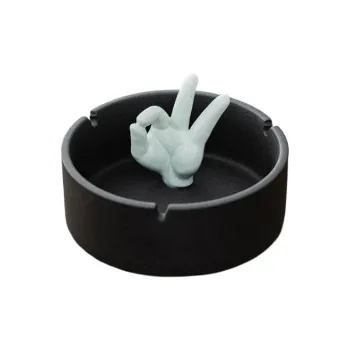 KERPA Creative Gesture, Ashtray, Home Living Room Tea Table Accessories, Desktop Small Storage Ornament, One Size
