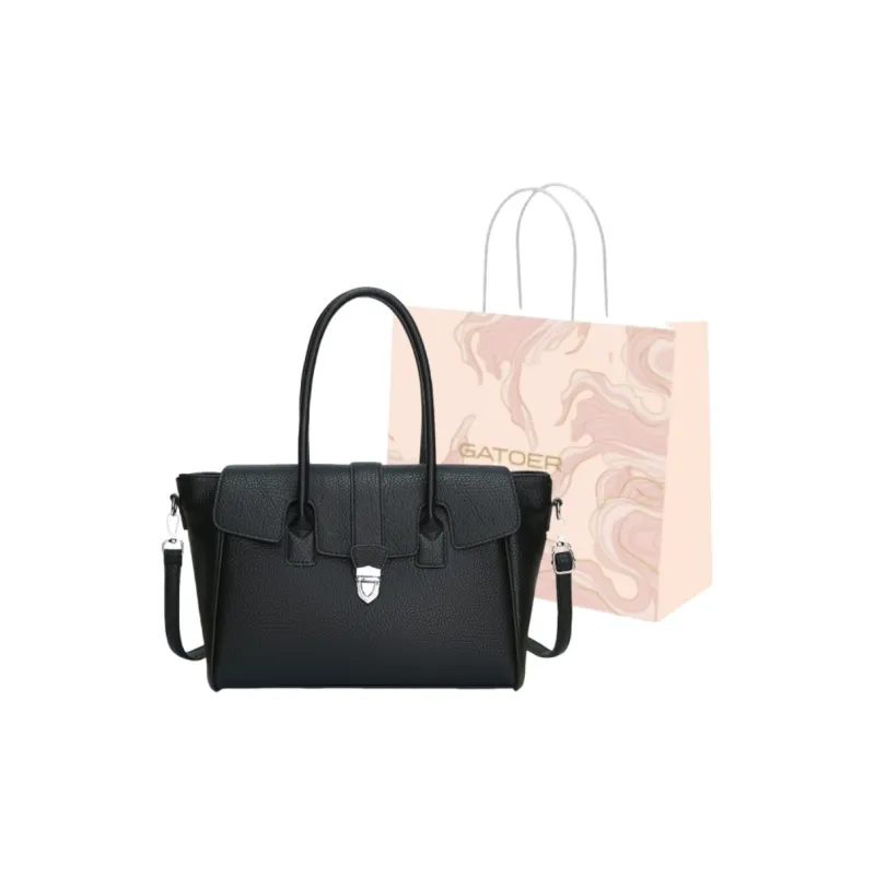 GATOER PU Tote Shoulder Bag, Crossbody Bag, Handbag Regular Women's Ecru/Black/Light Brown/Khaki-4