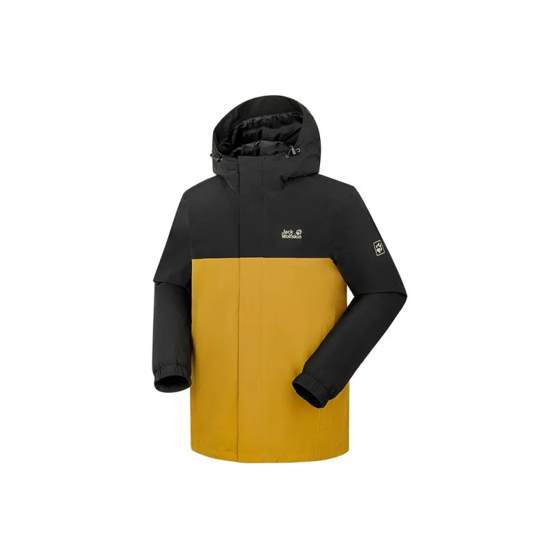 Jack Wolfskin Outdoor Hiking Waterproof And Windproof Windbreaker Jacket Men's-3