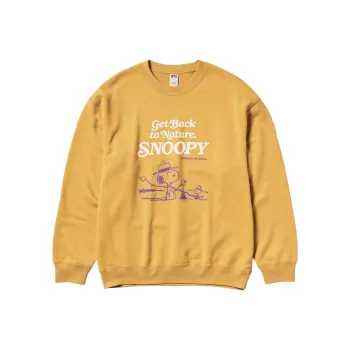 UNIQLO PEANUTS Collaboration Sweatshirt Unisex Light Yellow