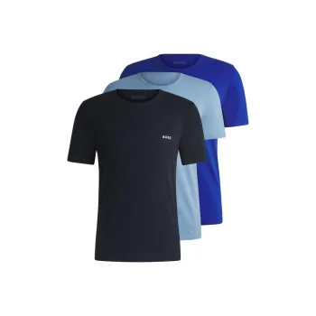 HUGO BOSS T Shirt Men's 3 Pack Gray+Dark Blue+Light Blue