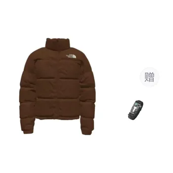 THE NORTH FACE 1996 Collection Nuptse Down Jacket Unisex Red Brown Comes With Survival Bracelet