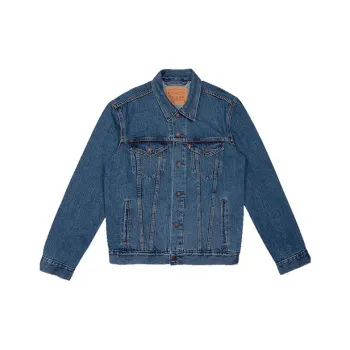 Levis Denim Jackets Men Dark Blue