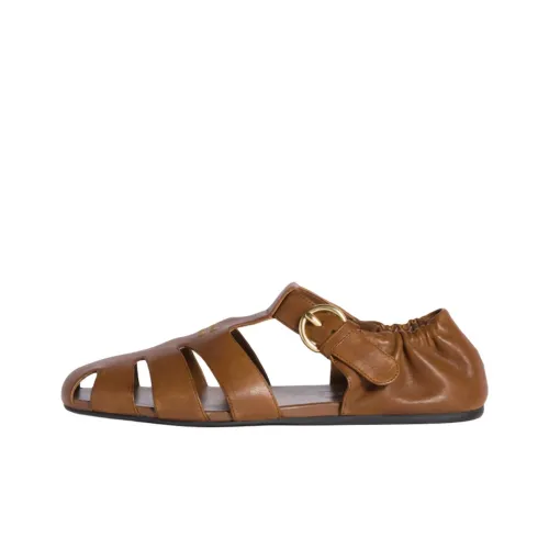 MIU MIU Roman Sandals Women's Brown