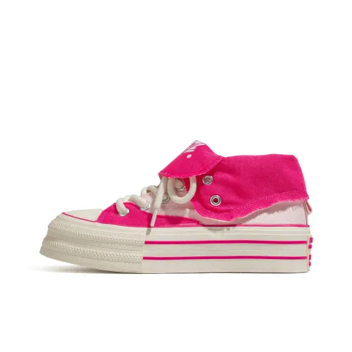 FUERSEN Abrasion Resistant, Breathable, Lightweight High Top Canvas Shoes Women's