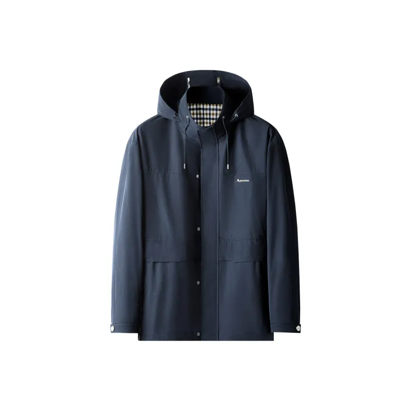 AQUASCUTUM Jackets Men Navy Blue-0