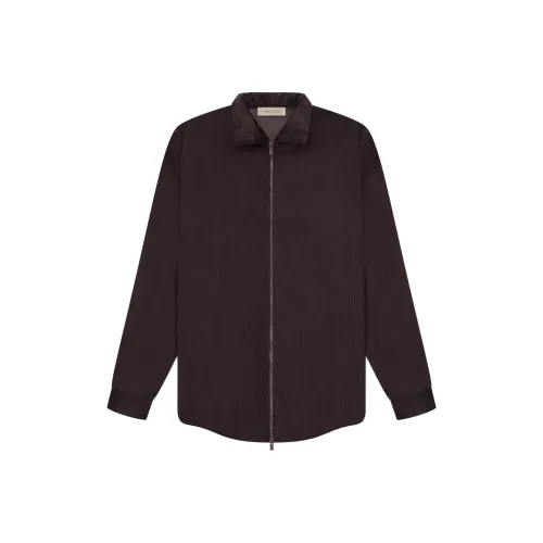 Fear Of God Essentials Military Nylon Hooded Jacket Jackets Unisex Plum
