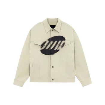 WE11DONE Denim Jackets Unisex Khaki