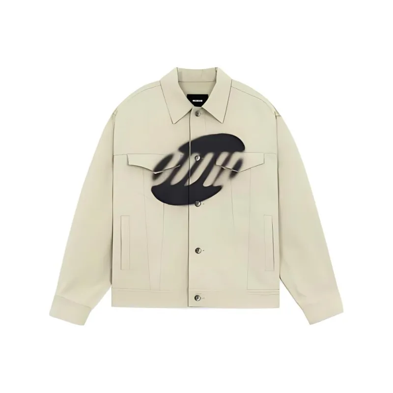 WE11DONE SS22 Denim Jacket Unisex Khaki-0