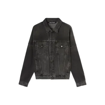 PALM ANGELS Logo Over Denim Jacket