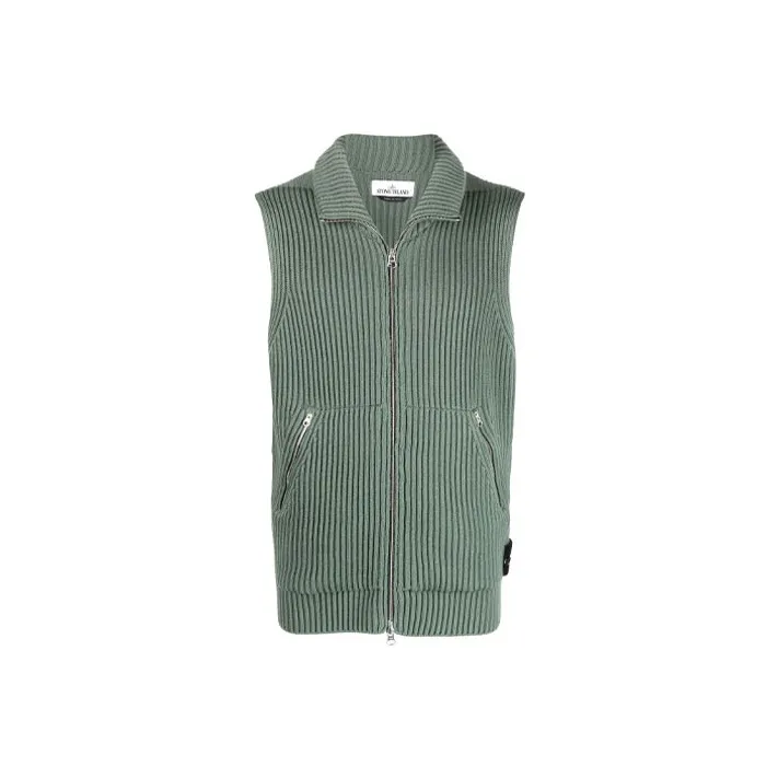 STONE ISLAND Vests Men Green-0