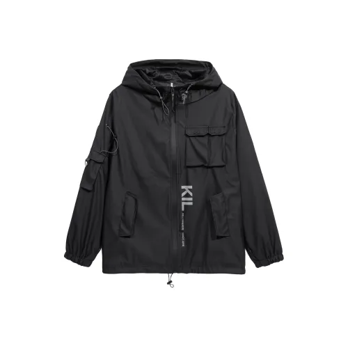KILLWINNER Windbreaker Jackets Unisex Black
